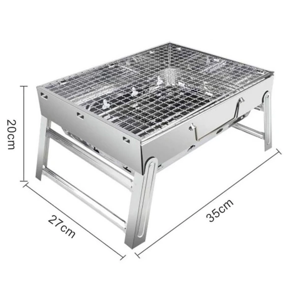 Portatif Katlanabilir Mangal - Madfox Roadtrip BBQ - Silver - 547306 - 7