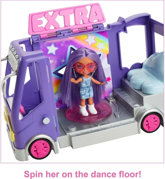 Barbie Extra Mini Mini Tur Otobüsü - Resim 3