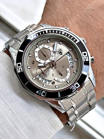 TI-613A TIGER ÇELİK ERKEK SAATİ ürün görseli