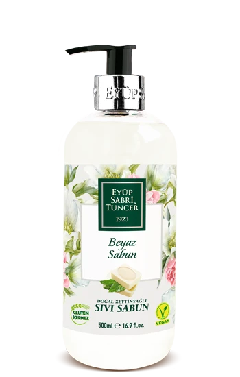 Eyüp Sabri Tuncer 500ml Sabun Doğal Zeytin Yağlı Sıvı Sabun Beyaz