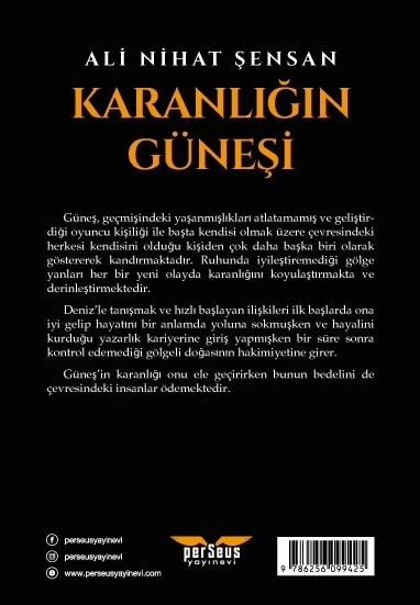 Karanlığın Güneşi -Ali Nihat Şensan - Perseus Yayınevi - Resim 2