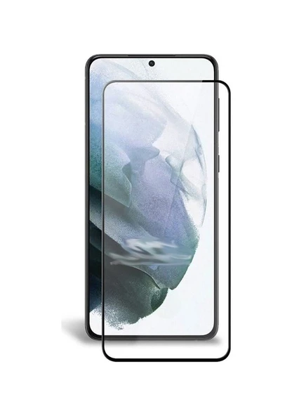 Logis Samsung Galaxy S21  Antistatik 5D Tam Kaplayan Ekran Koruyucu Cam