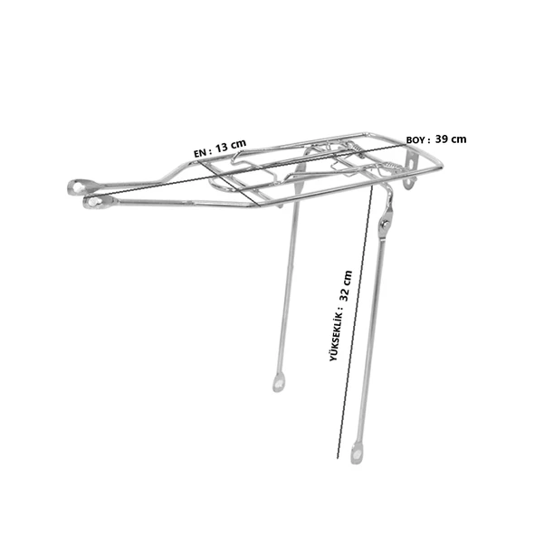 Hsgl 20 Jant Bisiklet Arka Demir Bagaj - 7