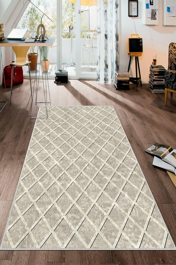 SARAZ HALI NEW GEOMETRIK KREM HALI