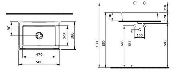 Bocchi Vessel Çanak Lavabo 56x38 cm Mat Antrasit1172-020-0125 - 2
