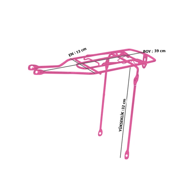 Hsgl 20 Jant Bisiklet Arka Demir Bagaj - 8