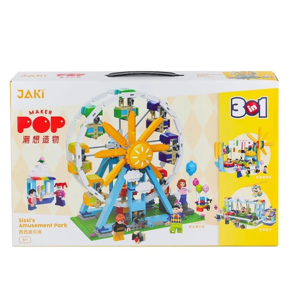 JK2180 Jaki Sissi'nin Eğlence Parkı 3IN1 Blok Seti -Vagon life