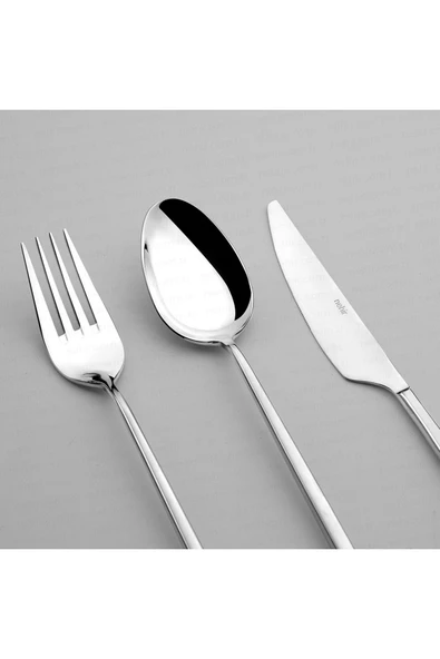 Nehir gloria 36 parça çatal kaşık bıçak seti takımı 6 kişilik paslanmaz çelik - Resim 2