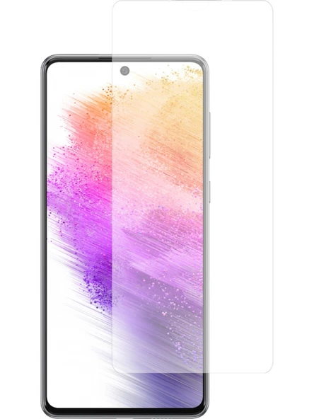 Logis Samsung Galaxy A73 Antistatik 5D Tam Kaplayan Ekran Koruyucu Cam