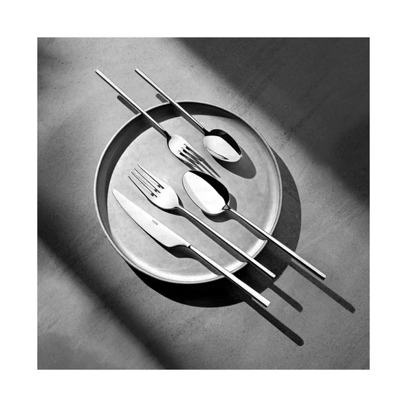 Nehir gloria 72 parça çatal kaşık bıçak seti takımı 12 kişilik paslanmaz çelik