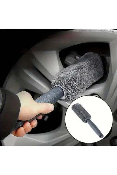 28 cm Mikrofiber Jant Temizleme Fırçası Yumuşak Çizmez Araba Motosiklet Lastik Yıkama Bakım Süngeri