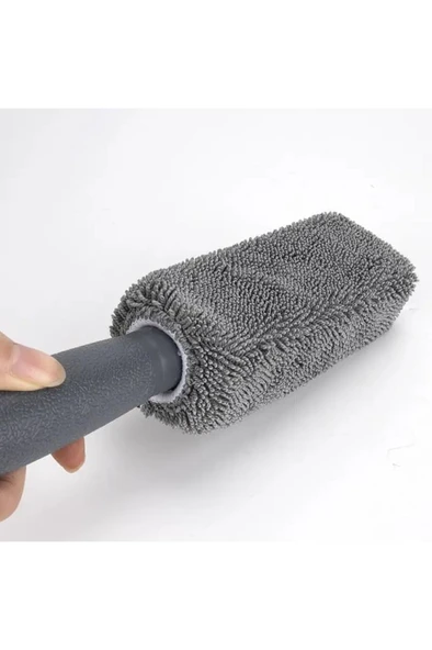 28 cm Mikrofiber Jant Temizleme Fırçası Yumuşak Çizmez Araba Motosiklet Lastik Yıkama Bakım Süngeri - 2