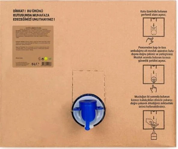 Eyüp Sabri Tuncer Alaçatı Lavantası Doğal Zeytinyağlı Sıvı Sabun 5 lt - Bag in Box