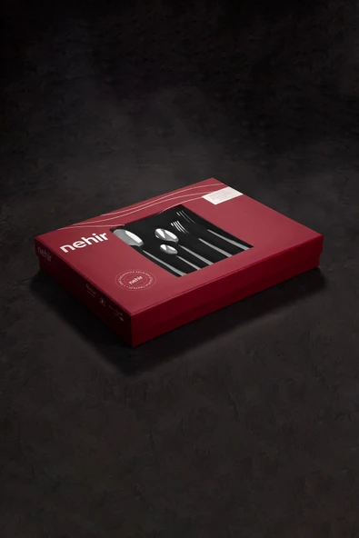 Nehir gloria 84 parça çatal kaşık bıçak seti takımı 12 kişilik paslanmaz çelik - Resim 8