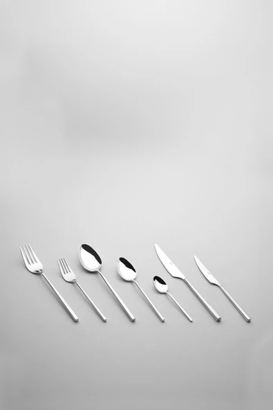 Nehir gloria 84 parça çatal kaşık bıçak seti takımı 12 kişilik paslanmaz çelik - Resim 3