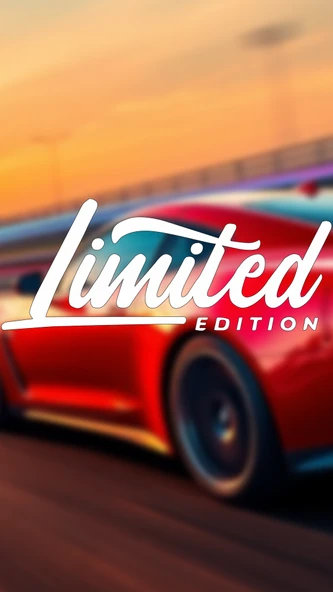 Limited Edition 2 Araba-motosiklet Sticker 20x8cm Beyaz Renk