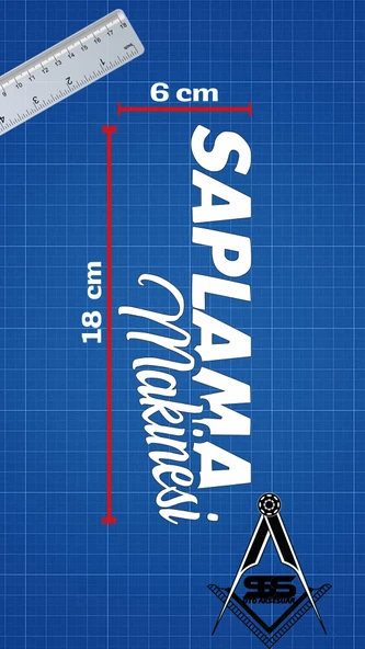 Saplama Makinesi Jdm Yazı Araba-motosiklet Cam Etiket Sticker 18x6cm Beyaz Renk - 3