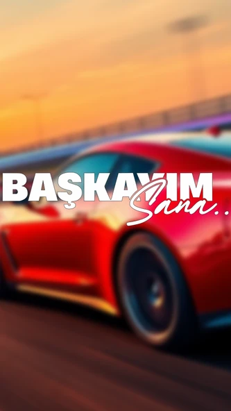 Başkayım Sana Yazı JDM Araba Motosiklet Cam Etiket Sticker 19x4,5cm Beyaz Renk