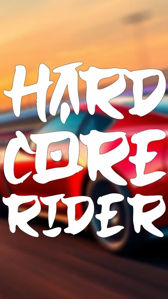 Hardcore Rıder Araba-motosiklet Sticker 15x14cm Beyaz Renk