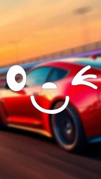 Gülen Yüz, Emoji Araba-Motosiklet Cam Etiket Sticker 13x7cm Beyaz Renk