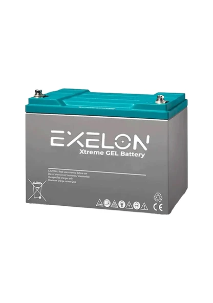 Exelon 12 Volt 100 Amper Jel Akü - 2