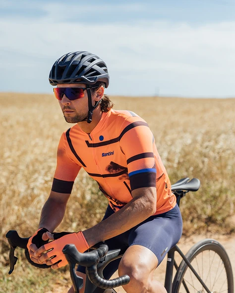 Santini Delta Berg Unisex Bisiklet Forması 3S94275RDELTABERG BLU Nautica - Resim 6