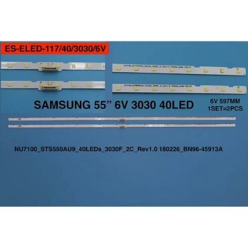 LCD LED-2240 2 Lİ ÇUBUK-UE55NU7100U,UE55RU7100-55RU7100 55RU7105 UE55NU7500U-ES117-WİNKEL