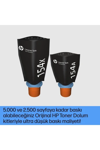 Laserjet Tank Mfp 1602w Yazıcı, Baskı, Fotokopi, Tarama, Çift Bantlı Wi-fi, Siyah-beyaz, 2r3e8a - 4