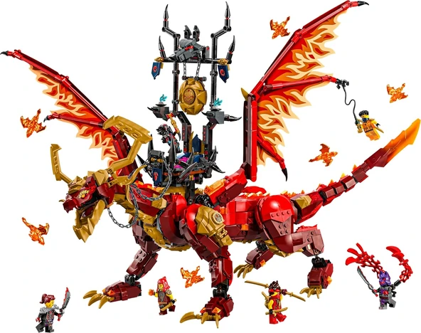 Lego Ninjago Hareket Kaynak Ejderhası 71822 – 12 Yaş Ve Üzeri İçin 6 Minifigür İçeren Yaratıcı Oyunc - Resim 2