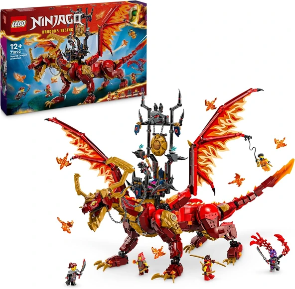 Lego Ninjago Hareket Kaynak Ejderhası 71822 – 12 Yaş Ve Üzeri İçin 6 Minifigür İçeren Yaratıcı Oyunc ürün görseli 1