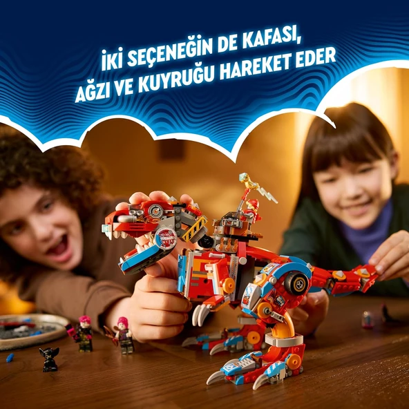 Lego Dreamzzz Cooper’In Robot Dinozoru C-Rex 71484 – 9 Yaş Ve Üzeri Çocuklar İçin 4 Minifigür Ve T. - Resim 8