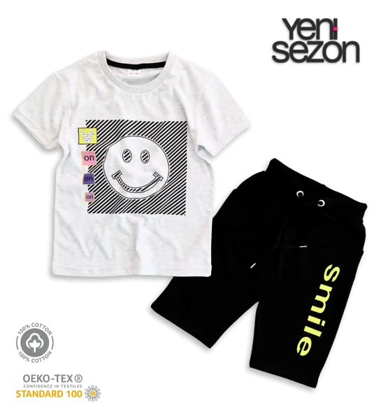 Triliya Pamuklu Unisex Çocuk Kapri Takımı (Cepli & Kordonlu, 3-12 Yaş) TRL-25 - 5