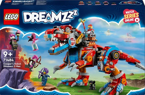 Lego Dreamzzz Cooper’In Robot Dinozoru C-Rex 71484 – 9 Yaş Ve Üzeri Çocuklar İçin 4 Minifigür Ve T. - Resim 3