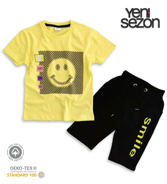 Triliya Pamuklu Unisex Çocuk Kapri Takımı (Cepli & Kordonlu, 3-12 Yaş) TRL-25 - 3