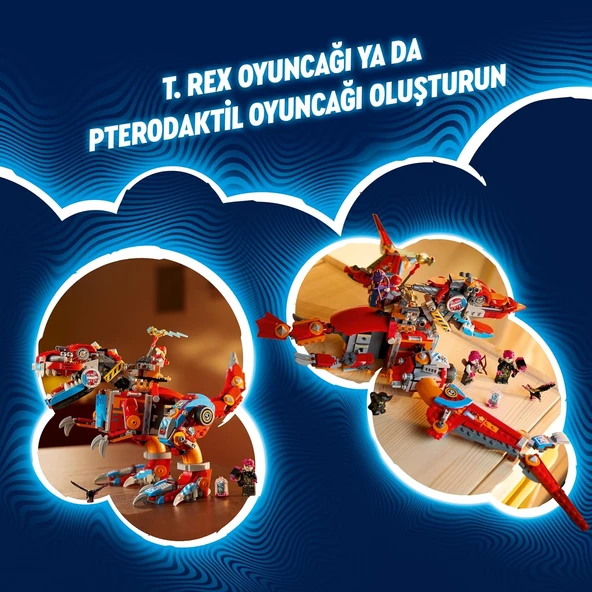 Lego Dreamzzz Cooper’In Robot Dinozoru C-Rex 71484 – 9 Yaş Ve Üzeri Çocuklar İçin 4 Minifigür Ve T. - Resim 7