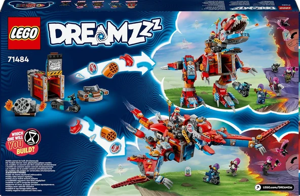 Lego Dreamzzz Cooper’In Robot Dinozoru C-Rex 71484 – 9 Yaş Ve Üzeri Çocuklar İçin 4 Minifigür Ve T. - Resim 4