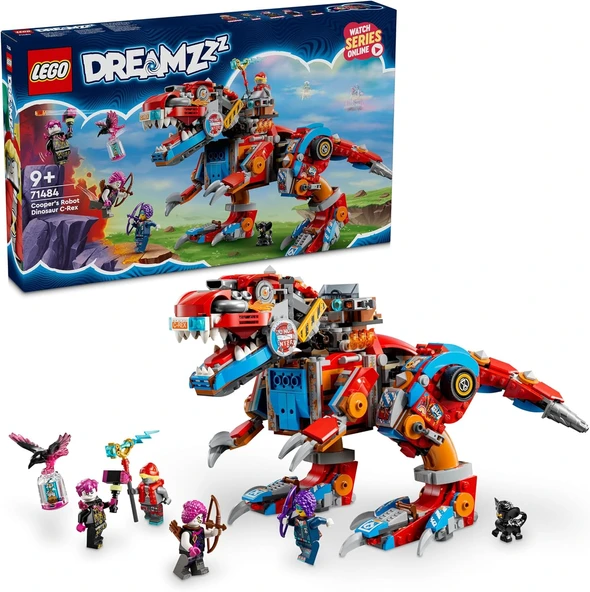 Lego Dreamzzz Cooper’In Robot Dinozoru C-Rex 71484 – 9 Yaş Ve Üzeri Çocuklar İçin 4 Minifigür Ve T. ürün görseli 1