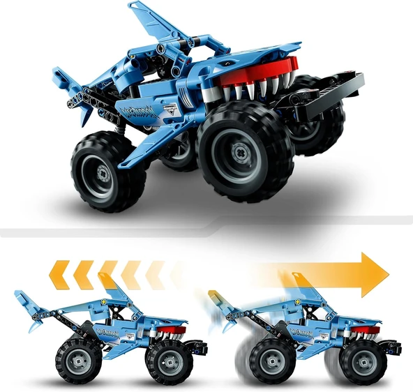 Lego Technic Monster Jam Megalodon 42134 - 7 Yaş Ve Üzeri Araçları Seven Çocuklar İçin 2’Si 1 Arada - Resim 8