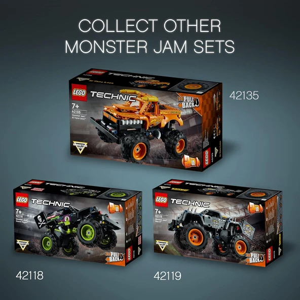 Lego Technic Monster Jam Megalodon 42134 - 7 Yaş Ve Üzeri Araçları Seven Çocuklar İçin 2’Si 1 Arada - Resim 6