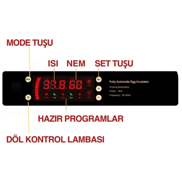 120 Yumurta Kapasiteli Tam Otomatik Kuluçka Makinesi - Civciv, Kaz, Hindi Ve Ördek Yetiştiriciliği Epo-w120 - 7