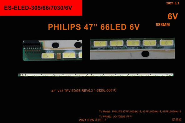 LCD LED-959 1 Lİ ÇUBUK-47PFL5008 47PFL5038 47PFL502 -ELED305-WİNKEL
