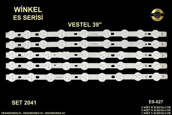 LCD LED-2041 TAKIM 5 Lİ-VES400UNDS-40FA4000-40PF3025-40SD5000-C134- GEN-027-WİNKEL
