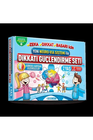 Osman Abalı Dikkati Güçlendirme Seti 1 Yaş + Dikkat Güçlendirme Seti 2 Yaş - 3