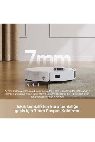 L10s Pro Gen 2 Robot Süpürge Beyaz - Resim 4