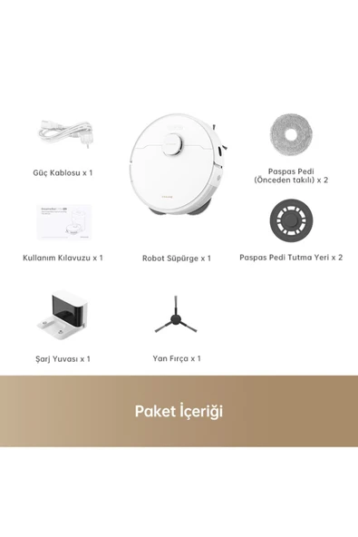 L10s Pro Gen 2 Robot Süpürge Beyaz - Resim 8