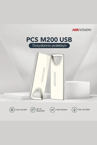 HIKVISION 32GB USB2.0 HS-USB-M200/32G METAL FLASH BELLEK