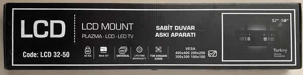 TV ASKI APARATI 42 İNÇ 32-50-SABİT 10X50 CM