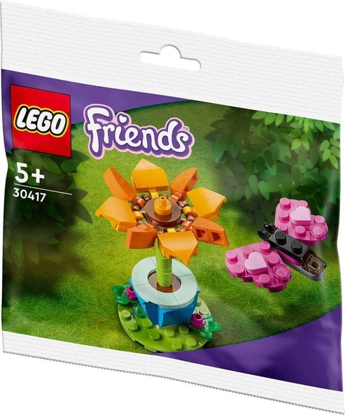 Lego Friends Bahçe Çiçeği Ve Kelebek Şeffaf Torba Seti 30417 (Torbalı) ürün görseli 1