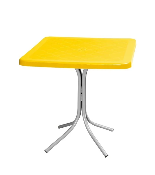 Omnipazar MT-CF870 Prima Fonte Plastik Kare Bahçe Balkon Masa 70x70 cm - 5