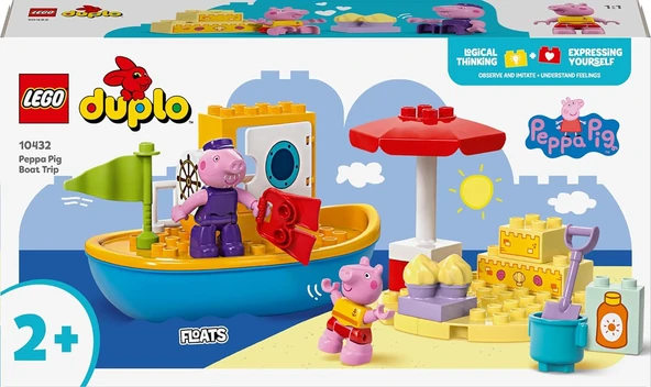 Lego Duplo Peppa Pig Tekne Gezisi 10432-2 Yaş Ve Üzeri Çocuklar Için Peppa Pig Minifigürü İçeren Eği - Resim 3